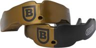 2-pack gold adult battle mouthguard for 2-color protection logo