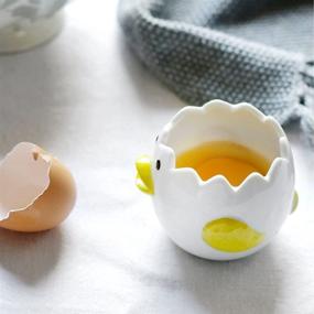 img 2 attached to FOYO Egg Separator: Efficient Egg Yolk White Separator for Baking & Kitchen Gadgets