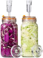 🍾 jillmo 2 liter fermentation jar kit with weights and airlocks – set of 2 logo