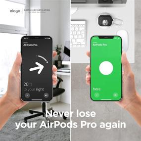 img 3 attached to Чехол elago Snapshot Cover: совместим с Apple AirPods Pro и AirTags [черный] - классический дизайн камеры с защитой от падения и карабином для ключей