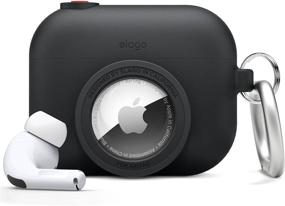 img 4 attached to Чехол elago Snapshot Cover: совместим с Apple AirPods Pro и AirTags [черный] - классический дизайн камеры с защитой от падения и карабином для ключей