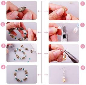 img 1 attached to 2020Pcs Jewelry Making Supplies Kit - Earrings, Repair Tools, Charms, Beads, Findings, Case, Beading Wire - Necklace, Bracelet Crafts - DIY Gift for Girls, Kids