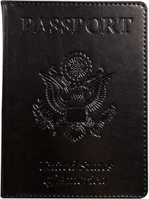 img 4 attached to Чехол для паспорта с прививками Henglei Leather