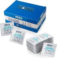 🔍 lens cleaning wipes - [105 pack] pre-moistened eyeglass cleaner cloths, individually wrapped for phones, tablets, cameras, electronics, and optics - help clean screens, photo lens, and optics logo