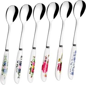 img 4 attached to 🍵 Stainless Steel Chinese Teaspoon Tableware for Effortless Stirring