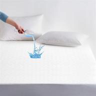 🛏️ ordicoeur premium waterproof queen mattress protector - hypoallergenic, fitted sheet style, deep pocket (16 inches) logo