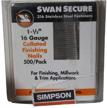 simpson swan secure t16n150fnb stainless logo