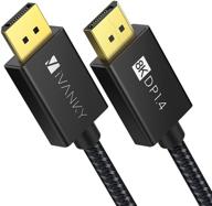 🔌 кабель ivanky displayport 1.4 8k - 6.6 футов | 8k@60гц, 4k@144гц, 1080p@240гц | hbr3, 32.4гбит/сек | hdcp 2.2, hdr | совместим с игровым монитором, телевизором, пк, ноутбуком. логотип