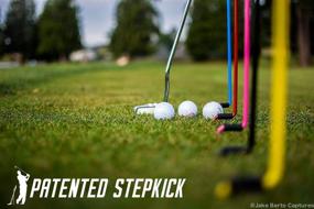 img 1 attached to 🏌️ Stepkick Caddy by Bronwcyk: The Ultimate Golf Club Stand - Watch Video Now!