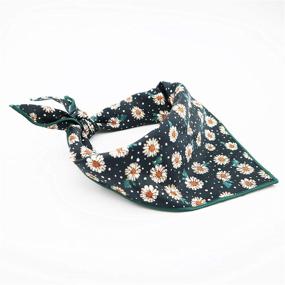 img 1 attached to 🐶 Stylish T.A.Bird Dog Collar with Flower and Bandana – Perfect Dog Gift!