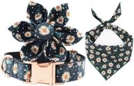 🐶 stylish t.a.bird dog collar with flower and bandana – perfect dog gift! logo