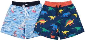 img 4 attached to Stylish and Durable SOLOCOTE Trunks Bathing Swimsuit SLN6010 for Boys' Swimwear