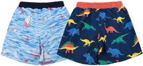 img 3 attached to Stylish and Durable SOLOCOTE Trunks Bathing Swimsuit SLN6010 for Boys' Swimwear