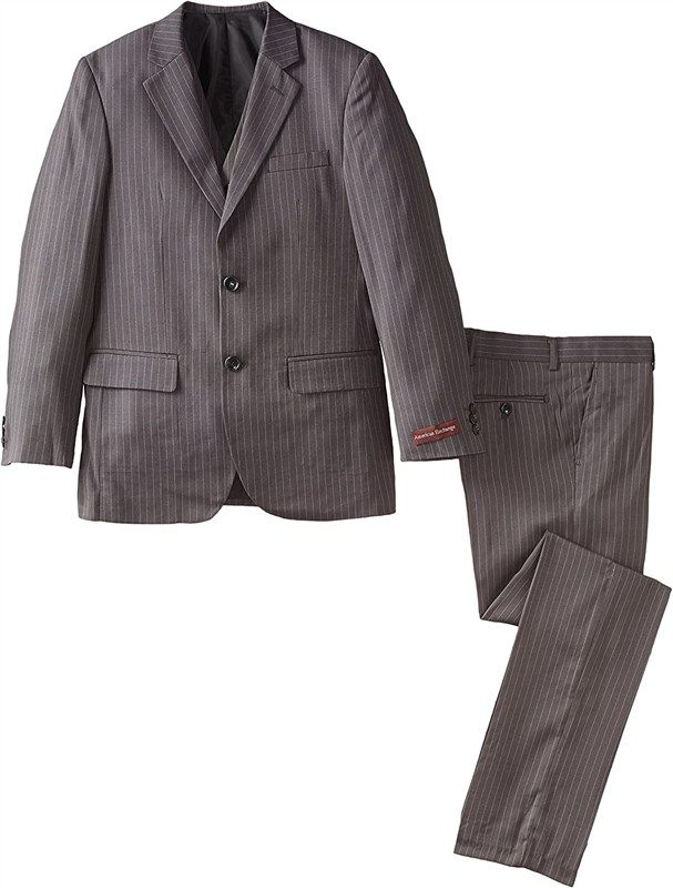 american exchange piece stripe tailored 로고