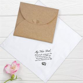 img 2 attached to 👵 Classic and Meaningful Wedding Handkerchief for Grandmother - Perfect Men's Accessory