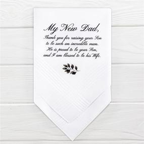 img 1 attached to 👵 Classic and Meaningful Wedding Handkerchief for Grandmother - Perfect Men's Accessory