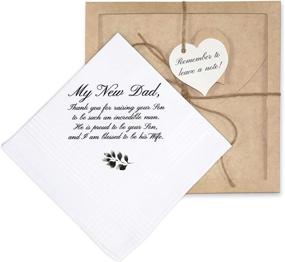 img 4 attached to 👵 Classic and Meaningful Wedding Handkerchief for Grandmother - Perfect Men's Accessory
