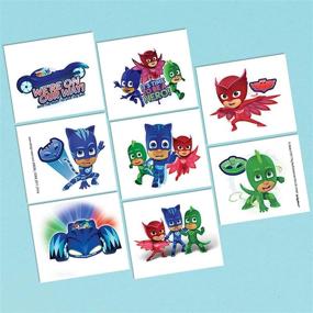 img 1 attached to PJ Masks Tattoos Party Favor