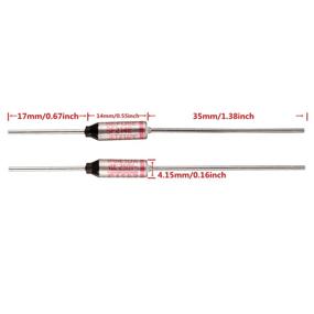 img 3 attached to 🔌 BOJACK Thermal Degrees Celsius Cutoffs- Enhanced Industrial Electrical and Circuit Protection Products