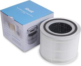 img 1 attached to 🌬️ LEVOIT Air Purifier Replacement Filter, Core 300-RF: True HEPA & Activated Carbon, 1 Pack – White, High Efficiency