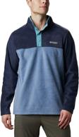 🧥 columbia men's steens mountain half zip snap jacket logo