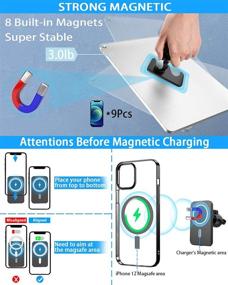 img 1 attached to Magnetic Wireless Car Charger Compatible