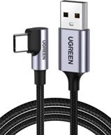 ⚡️ ugreen usb-c кабель с углом 90° usb-a к type-c быстрой зарядки | samsung galaxy s20 s10 s9 s8+ note 9 8, lg g8 g7 v40 v20 v30, nintendo switch gopro hero 7 6 5 | 3ft логотип