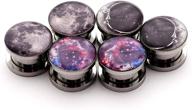 💎 stylish screw-in picture plugs for women's jewelry sets logo