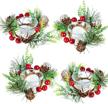 artiflr christmas pinecone decorative tealight logo