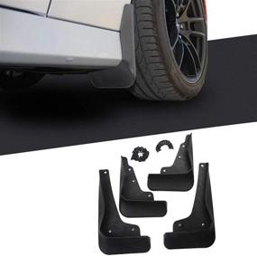 img 4 attached to 🚗 Crosselec 4Pcs Car Black Mud Flaps for Dodge Charger 2015+ (GT/RT/SCAT PACK) - Ultimate Fender Protection and Style Enhancement!
