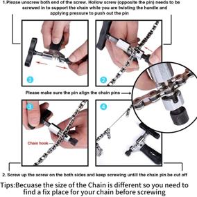 img 1 attached to 🚲 SooHao Bike Chain Tools Kit - Ultimate Set for Bike Chain Repair: Plier, Breaker, Brush, Checker + Extra Missing Links