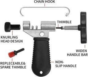 img 2 attached to 🚲 SooHao Bike Chain Tools Kit - Ultimate Set for Bike Chain Repair: Plier, Breaker, Brush, Checker + Extra Missing Links