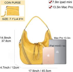 img 2 attached to Satchel Leather Purses Handbags Crossbody Women's Handbags & Wallets in Satchels