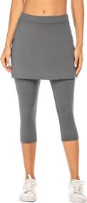 img 4 attached to Ekouaer Womens Leggings Skirted Running Sports & Fitness
