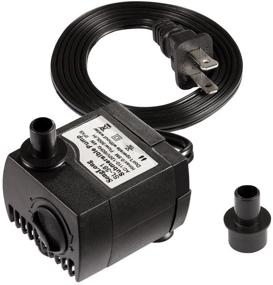 img 1 attached to 🐟 80 GPH Submersible Water Pump (300L/H, 4W) for Pond, Aquarium, Fish Tank, Fountain, Hydroponics with 5.9ft (1.8M) Long Power Cord