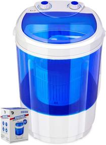 img 4 attached to 🧺 DENSORS Portable Single Tub Washer - Compact Laundry Solution - Washing Capacity Under 1.2Kg - Portable Clothes Washer for Delicate Items Such as Socks, Undergarments, and More - Travel Washing Machine