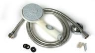 🚿 camco 43715 shower head kit: on/off switch, 60" flexible hose - off-white - enhanced shower experience! logo