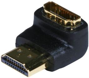 img 2 attached to Enhance Connectivity: Monoprice HDMI Port Saver Male to Female - 90 Degree (103733)