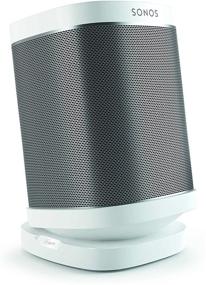 img 4 attached to 🔊 Vogel's SOUND 4113 Speaker Table Stand: Tiltable & Swiveling for Sonos One (SL) Play:1 & Play:3 - White (1x)