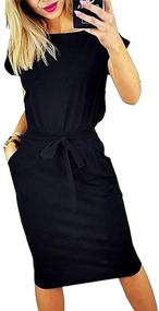 img 1 attached to 👗 Kesujin Bodycon Dresses: Trendy Women's Clothing for Fashionable Females