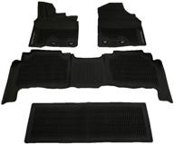 toyota pt206-60160-02 all-weather floor liner 1-pack in black logo