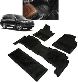 img 1 attached to Toyota PT206-60160-02 All-Weather Floor Liner 1-Pack in Black