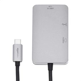 img 3 attached to 🔌 Amazon Basics USB-C 3.1 Adapter: 4K HDMI, USB 3.0 Port, USB-C Port, 100W Power Delivery