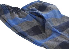 img 3 attached to 👖 Cozy Comfort: Gioberti Boys Yarn Dye Brushed Flannel Lounge & Pajama Pants with Elastic Waist