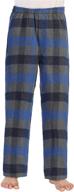 👖 cozy comfort: gioberti boys yarn dye brushed flannel lounge & pajama pants with elastic waist logo