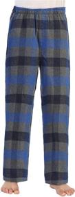 img 4 attached to 👖 Cozy Comfort: Gioberti Boys Yarn Dye Brushed Flannel Lounge & Pajama Pants with Elastic Waist