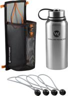 🌿 enhanced wilderness systems mesh storage sleeve with integrated water bottle kit logo