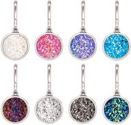 💎 stylish and practical: heygoo 8 pack replacement zipper pull in assorted colors - add a touch of sparkle to your jacket, purse, or packbag! logo