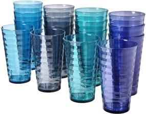 img 4 attached to Splash 18 Ounce Plastic Tumblers Coastal