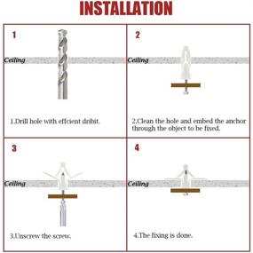 img 2 attached to Drywall Anchor Kit, Self-Drilling Nylon Drywall Anchors